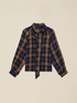 Check shirt with bow image number 3