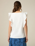 Broderie anglaise ruffle top image number 1