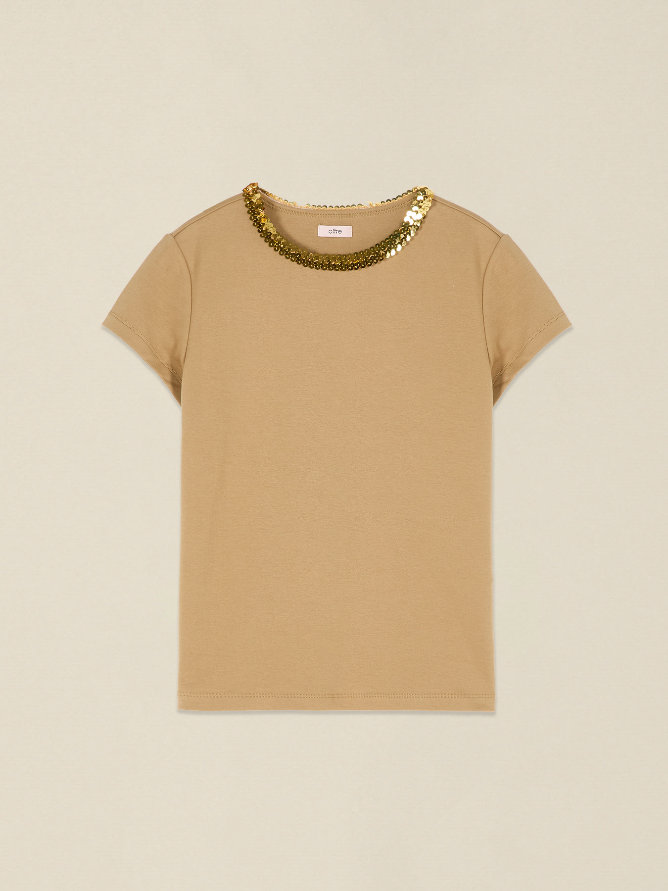 T-shirt avec d&eacute;tail paillettes image number 3