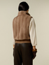 Faux fur high-neck gilet image number 1