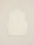 Sleeveless sweater in cashmere blend image number 3