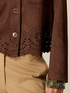 Jacket with perforated detailing image number 2