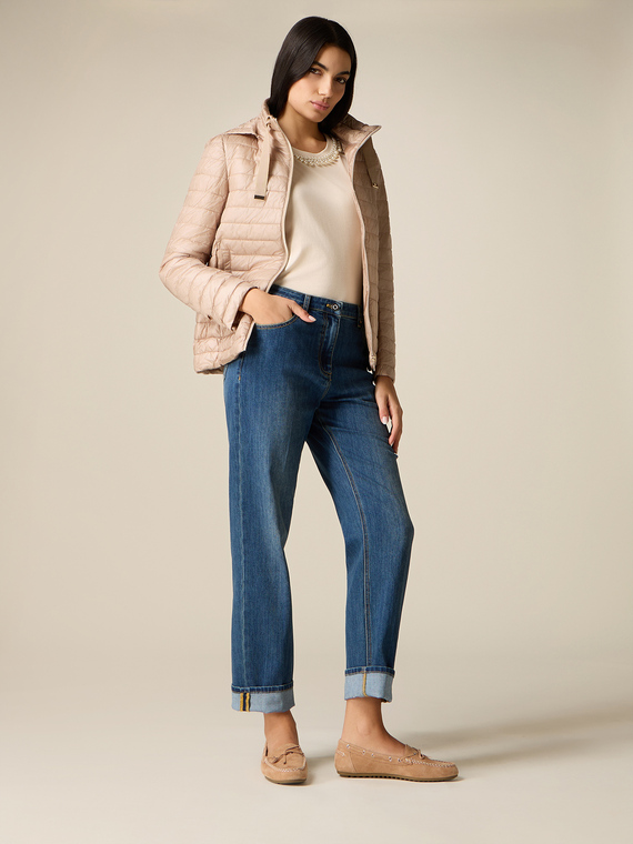 Jean regular relaxed avec revers