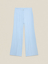 Wide-leg palazzo pants in crepe fabric image number 4