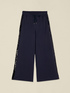 Palazzo pants in sweatshirt fabric with sequins image number 4