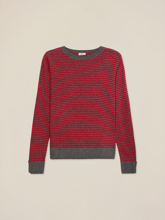 Wool blend striped sweater