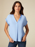 Blusa in viscosa cr&ecirc;pe image number 0