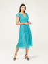 Robe mi-longue en dentelle image number 0