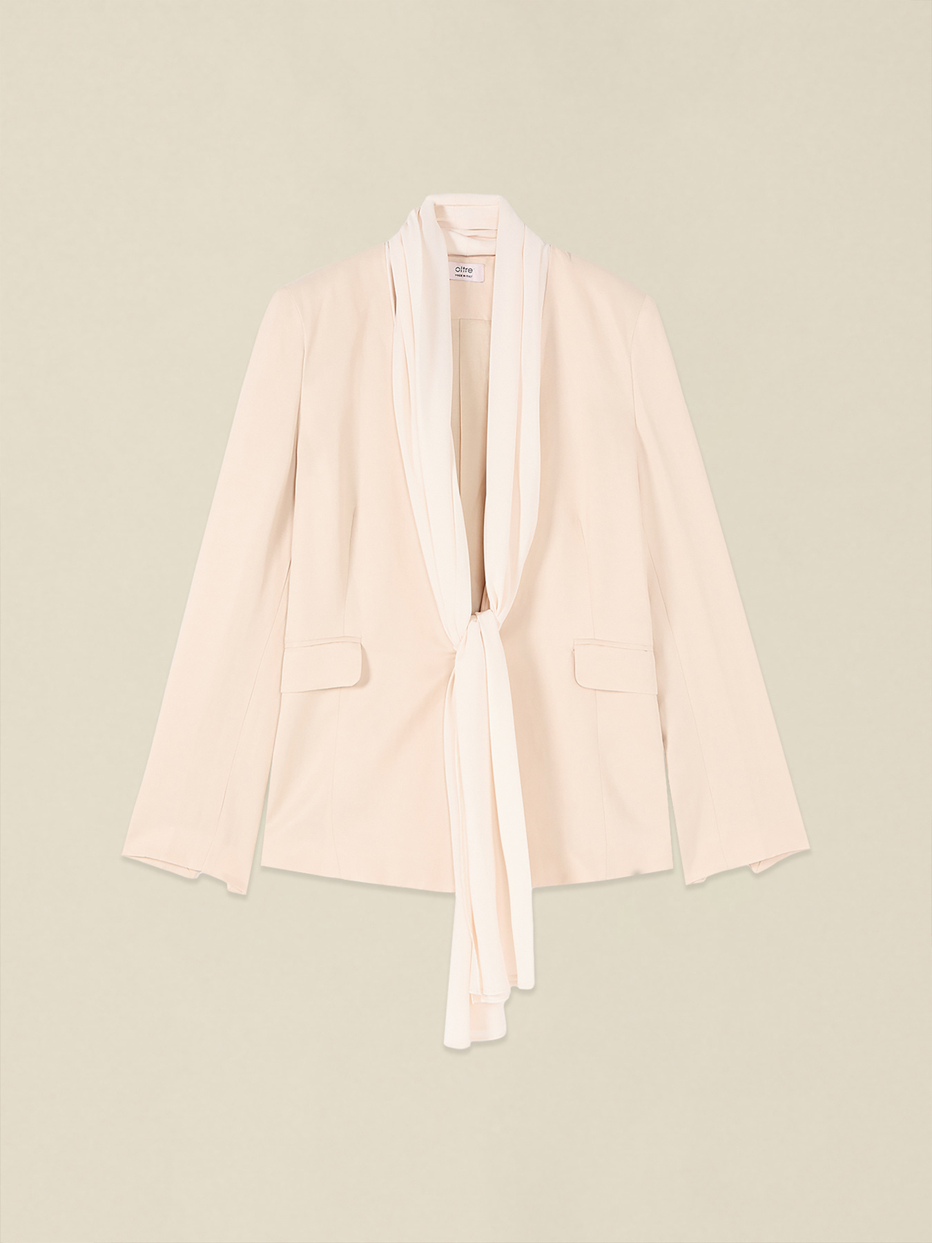 Chaqueta con inserto de georgette image number 3