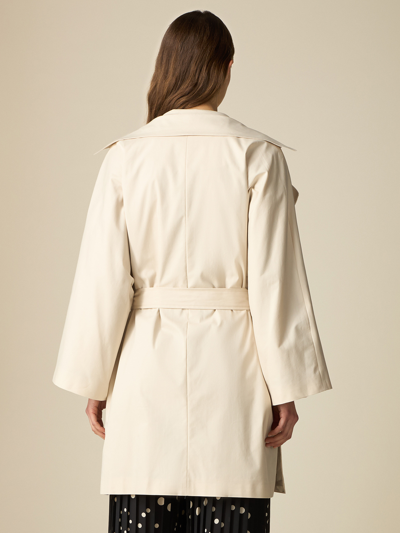Trench kimono in tessuto tecnico image number 1