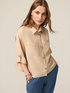 Boxy linen blend jacket image number 0