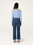 Shanghai kick flare jeans with scarf image number 1