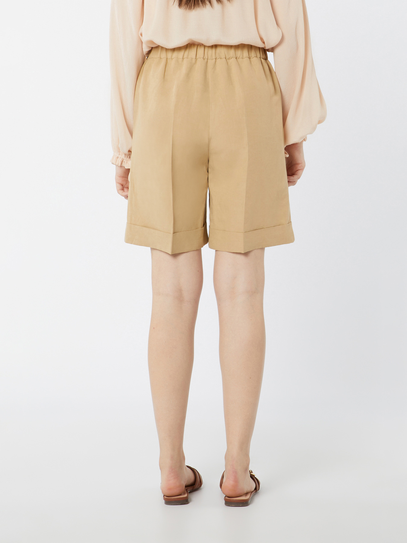 Linen blend Bermuda shorts image number 1
