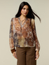 Bluse aus Cr&ecirc;pe mit Schleife image number 0