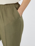 Pantaloni joggers misto lino image number 2