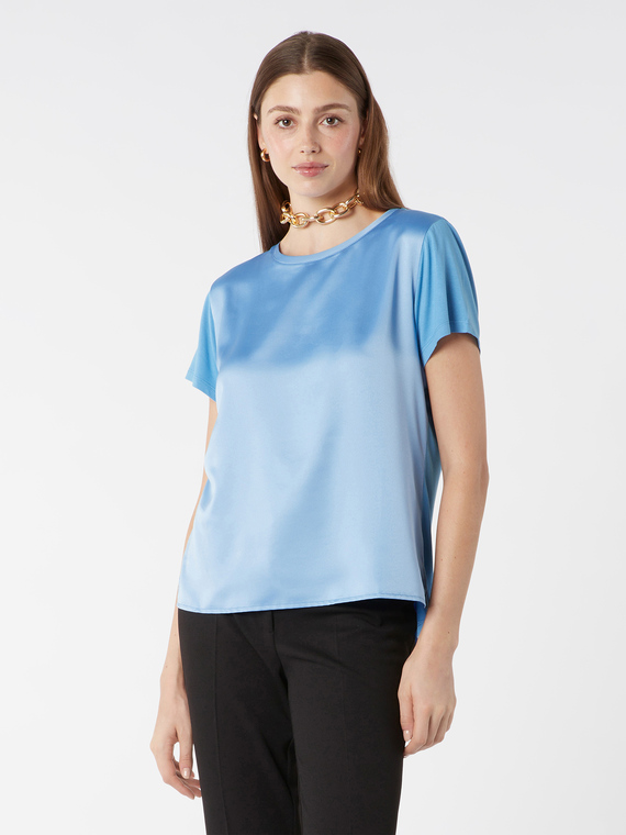 Taglia: L Miinto Donna Abbigliamento Top e t-shirt T-shirt T-shirt senza maniche Donna Maglia Blu 