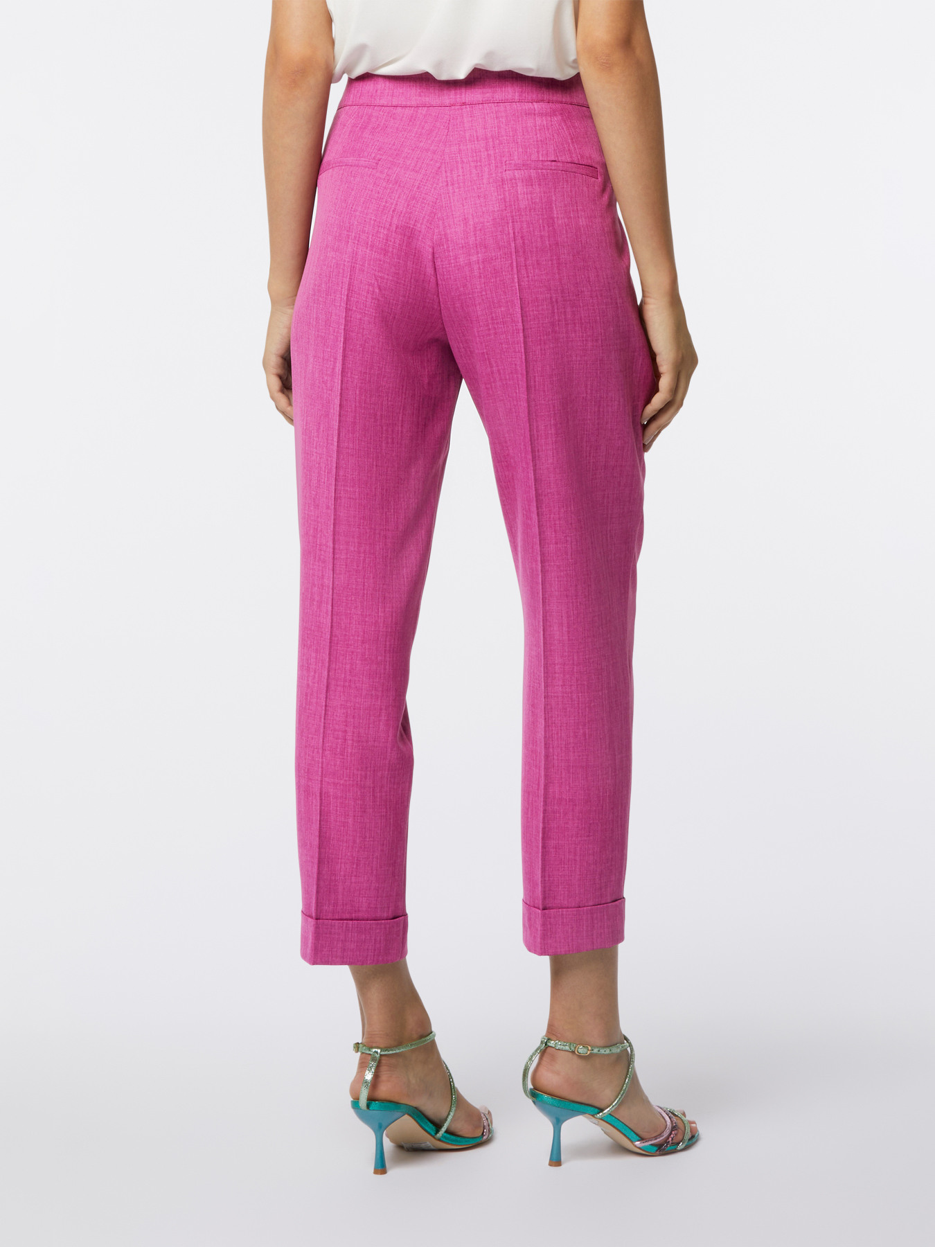 Pantalones pitillo de tejido m&eacute;lange image number 1