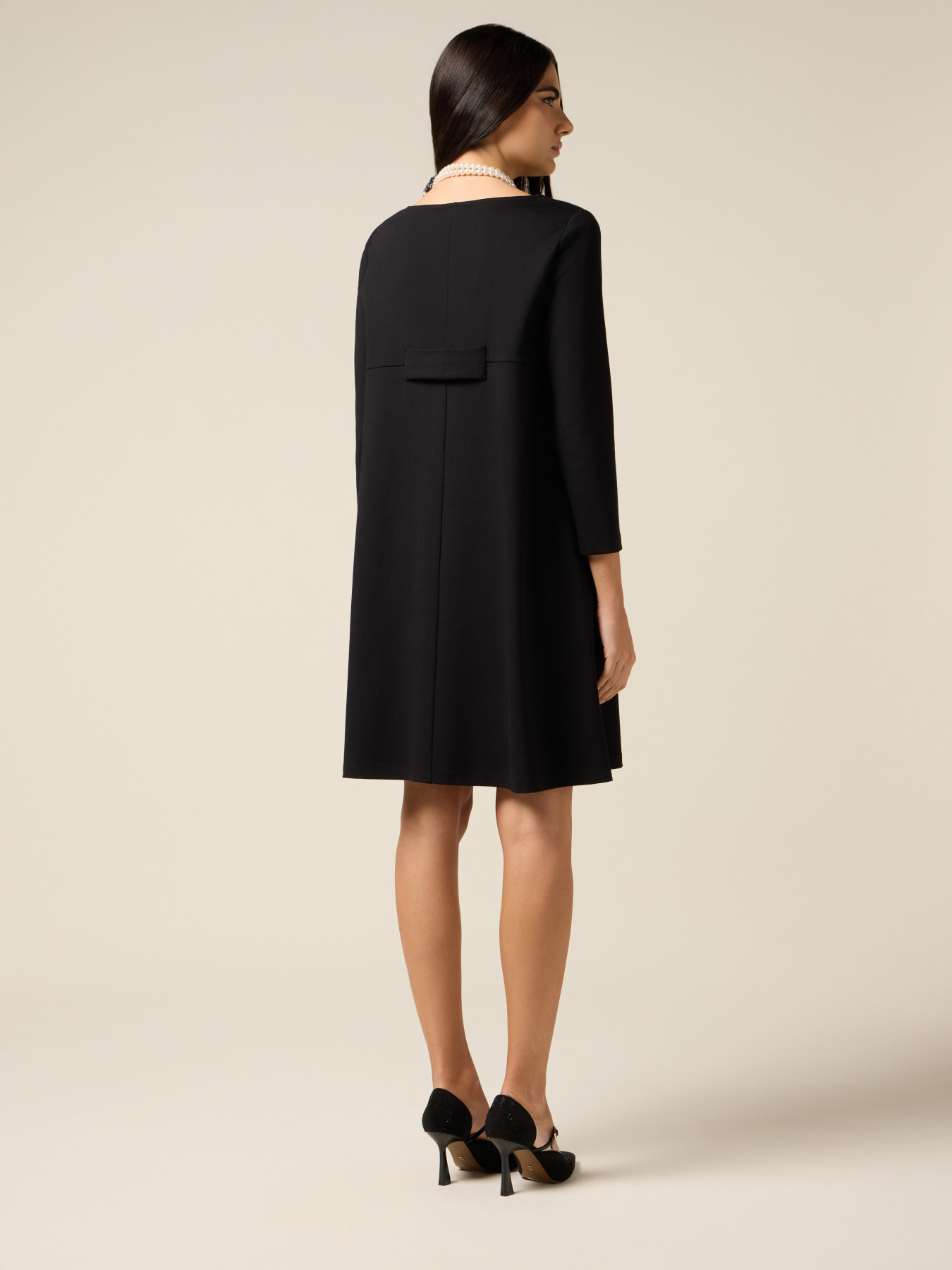 Vestito flared con dettaglio foulard image number 1