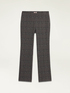 Pantalon regular en tissu &agrave; carreaux image number 4