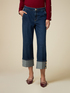Cropped-Jeans mit Umschlag image number 3