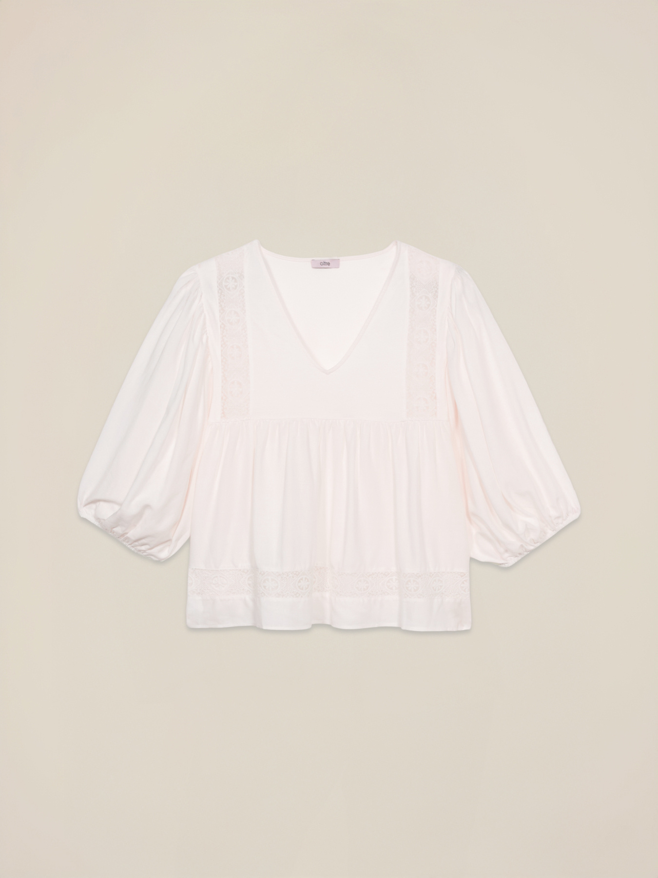 Boxy T-Shirt mit Ajourmuster image number 3