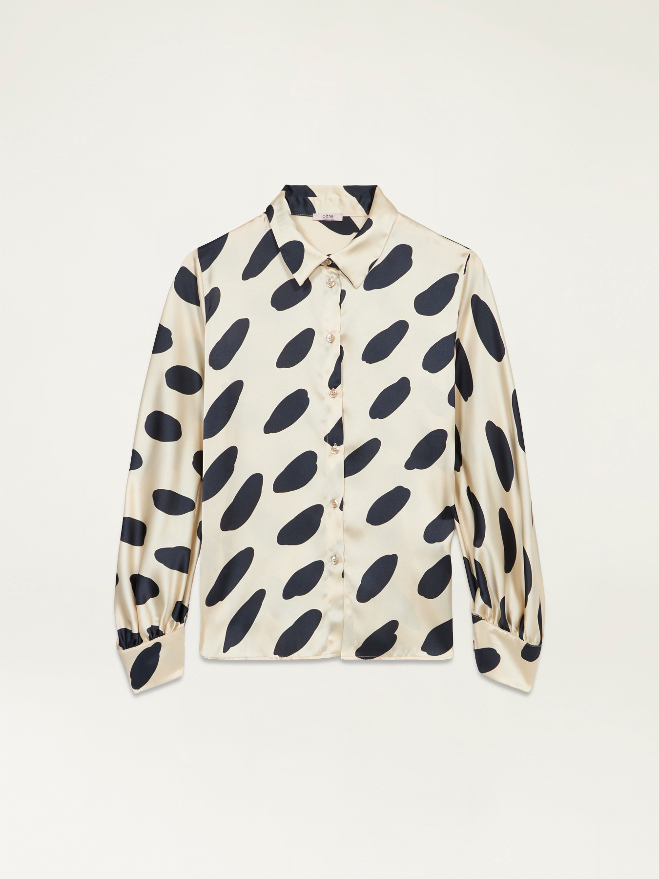 Patterned satin shirt image number 4