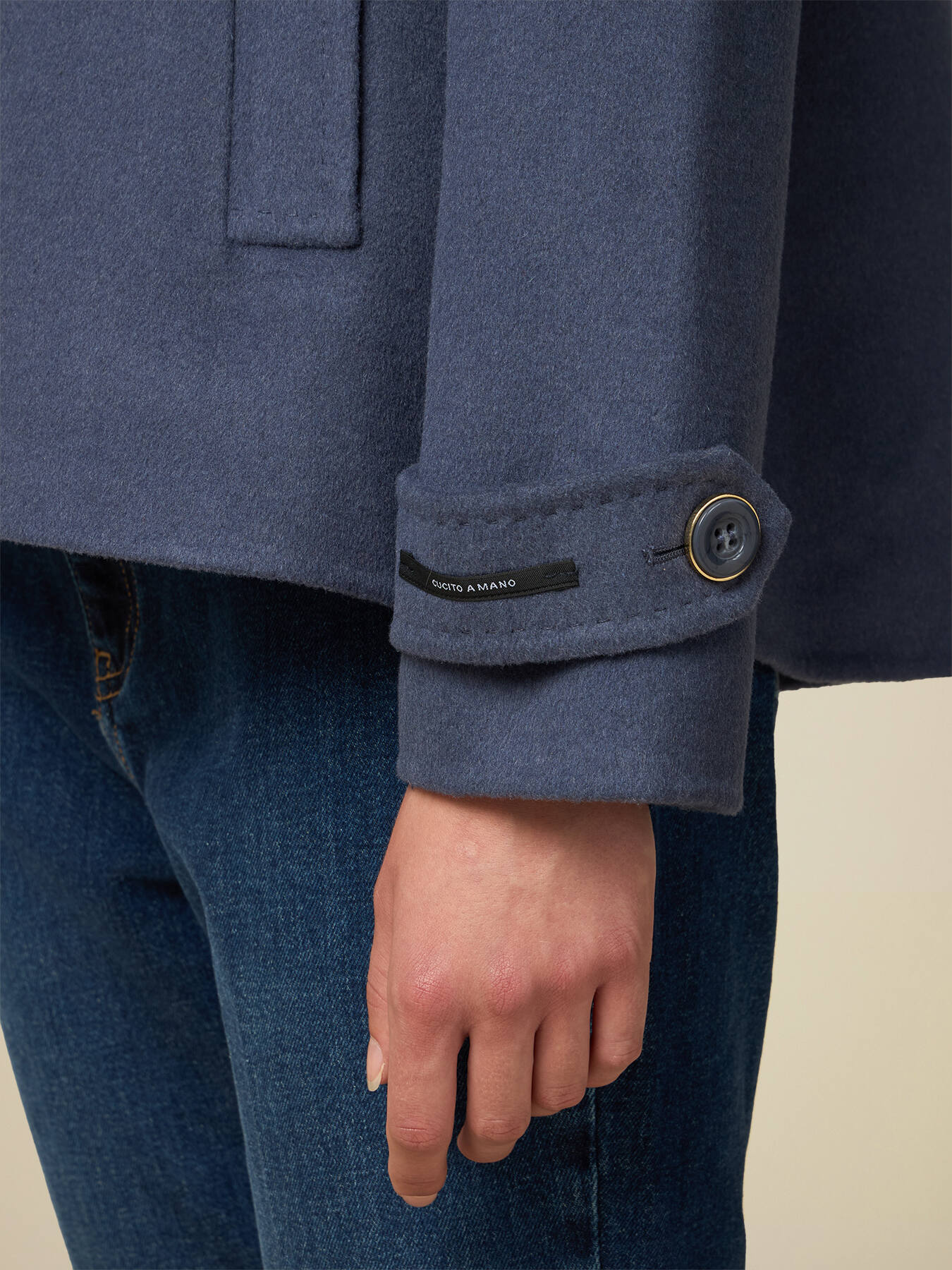 Short wool blend coat image number 2