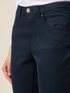Pantaloni skinny din bumbac și tencel cu nasture bijuterie image number 2