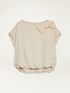 Boxy-Sweatshirt mit Schleifenbrosche image number 3