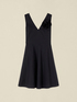 Flare dress in poplin with flower image number 3