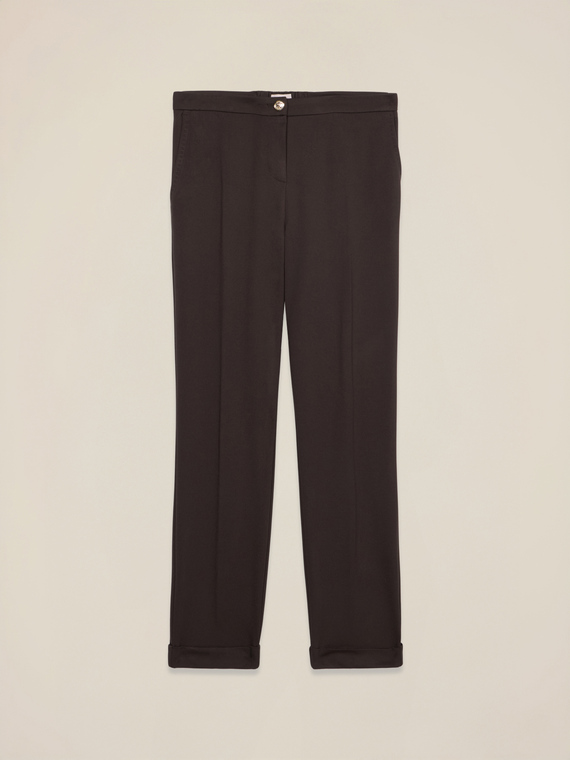 Regular trousers in Milano stitch