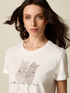 Tricou din bumbac cu aplicații image number 2