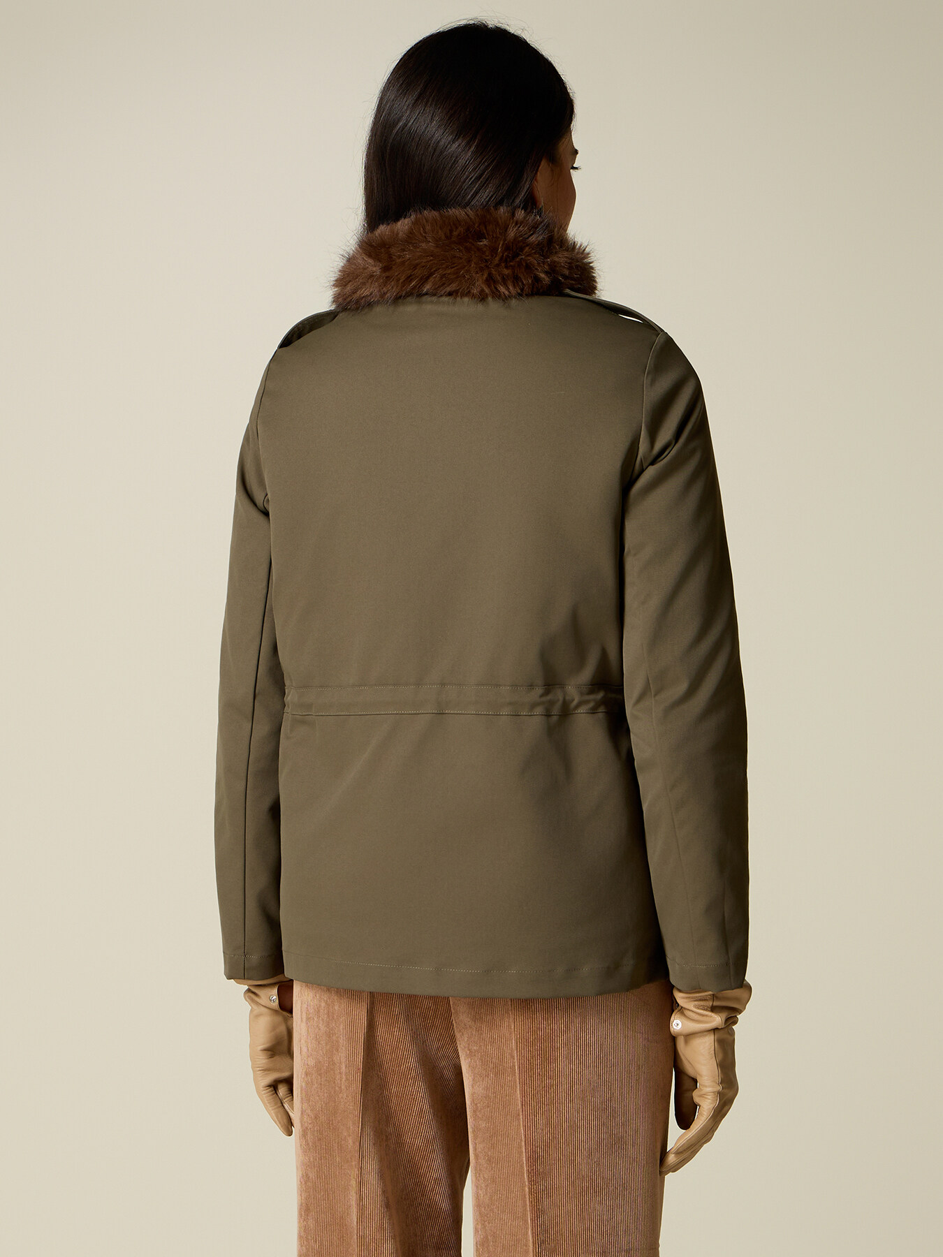 Parka aus Baumwollmischgewebe mit Nieten image number 1