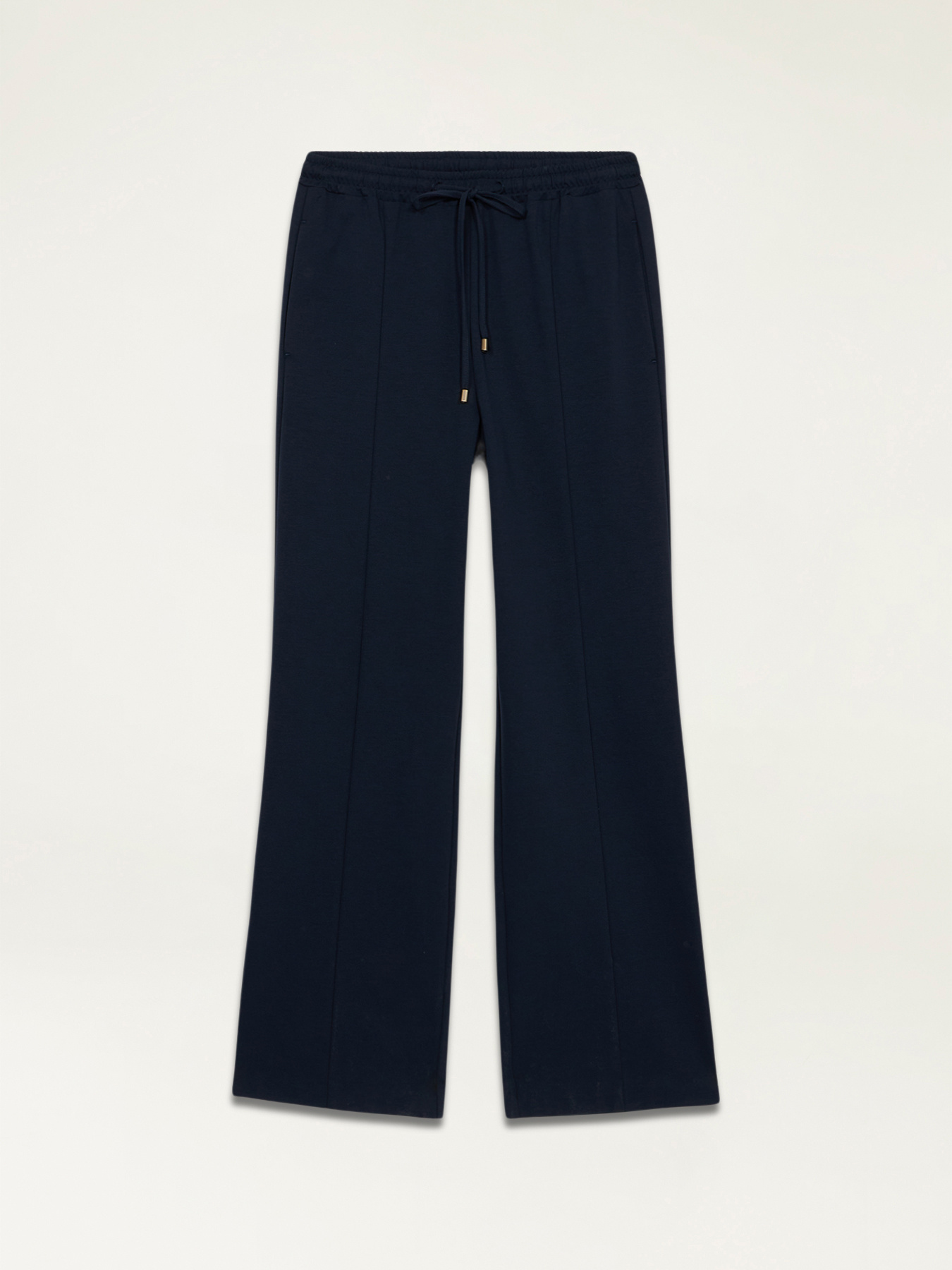 Pantalon jogger cu picior larg cu cusătură Milano image number 4