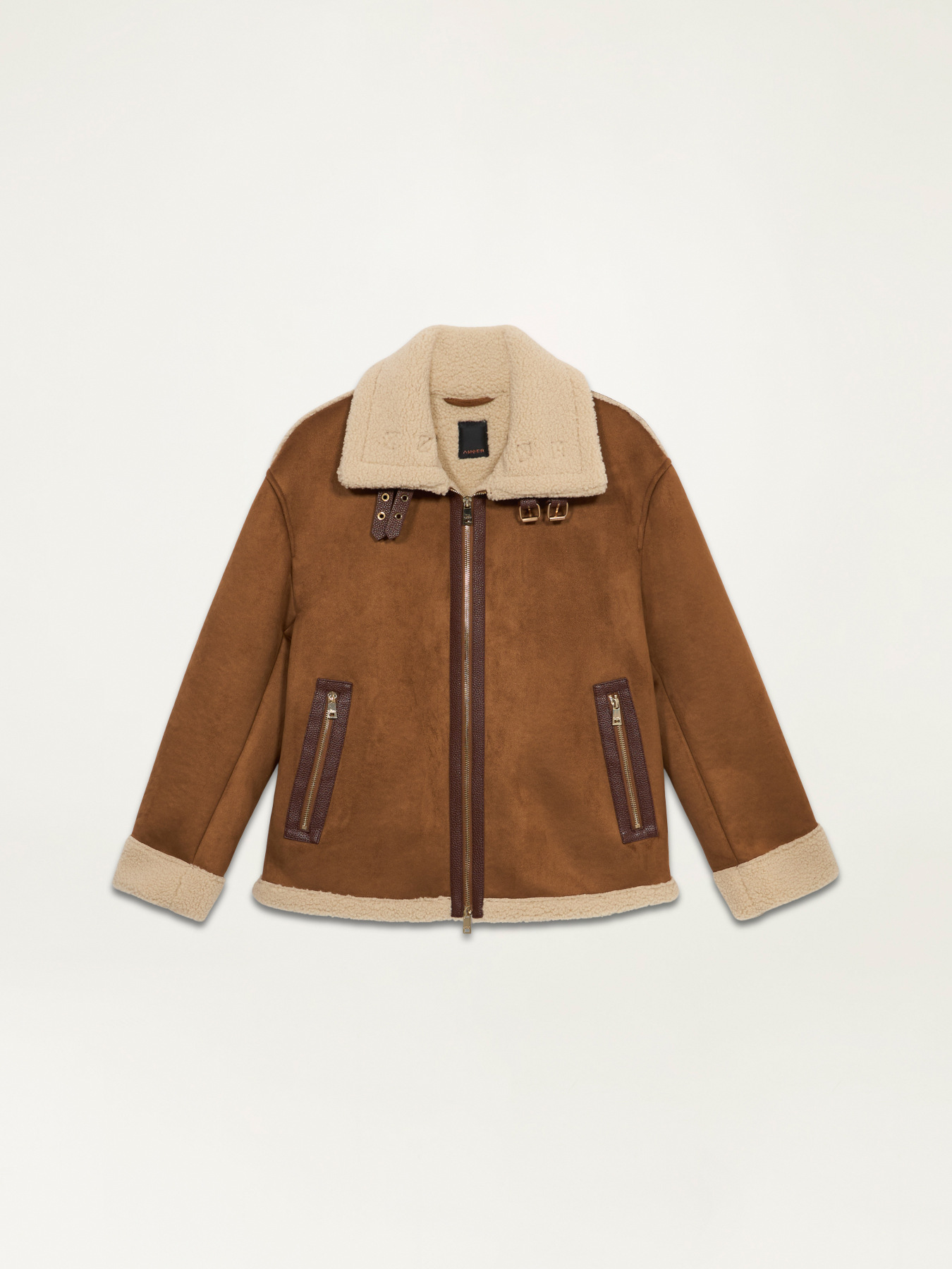 Jacket in synthetic sheepskin image number 0