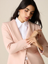 Blazer cu revere din satin image number 2