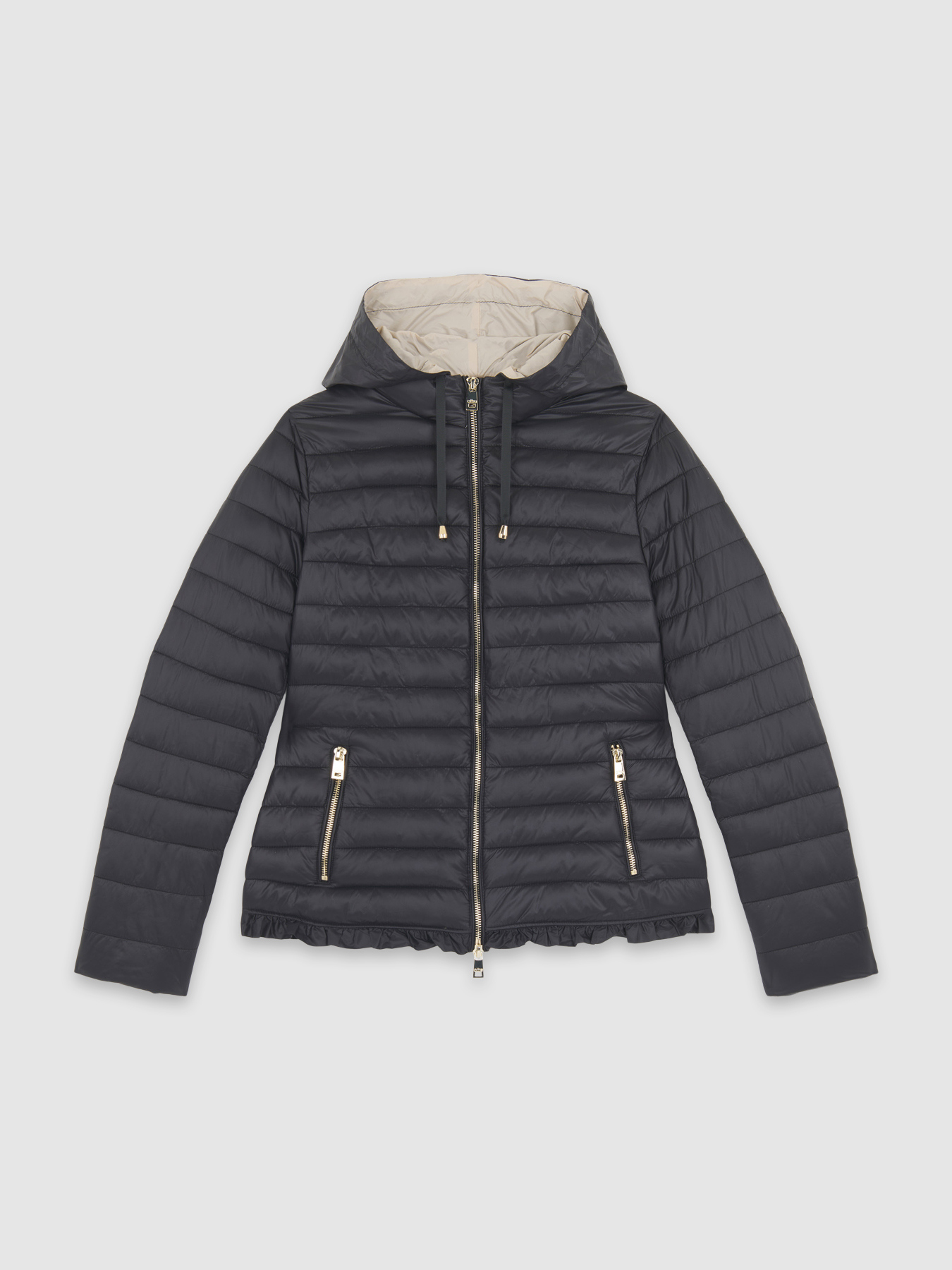 Piumino lightweight con rouche image number 3