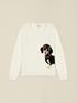 Jacquard-pattern sweater with stud embellishments image number 3