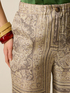 Pantaloni palazzo in raso fantasia image number 2
