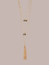 Collar largo de varios hilos con piedras image number 1