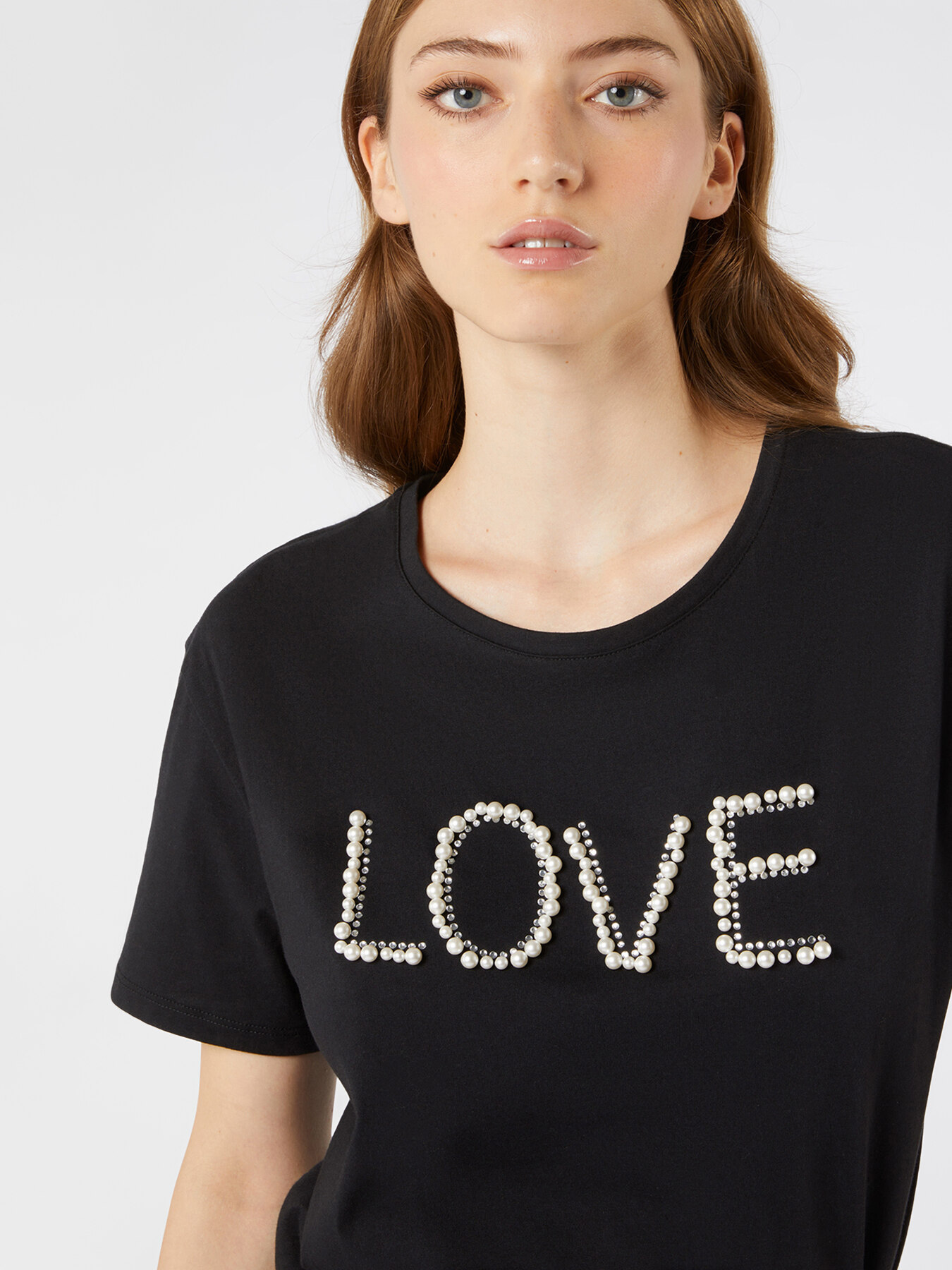 T-Shirt mit Lettering-Stickerei image number 2