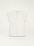 Dual-fabric V-neck T-shirt image number 3
