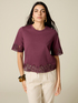 T-Shirt aus Baumwolle mit Makramee-Details image number 0