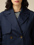 Short cotton double-breasted trench coat image number 2