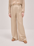Wide leg linen blend trousers image number 3