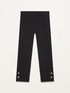Stovepipe trousers with jewel buttons image number 4