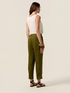 Chinos en lin avec revers image number 1