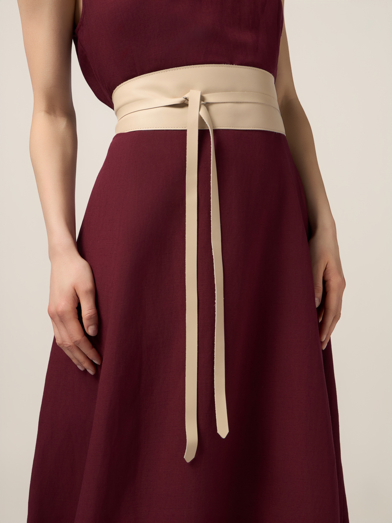 Genuine leather cummerbund image number 0