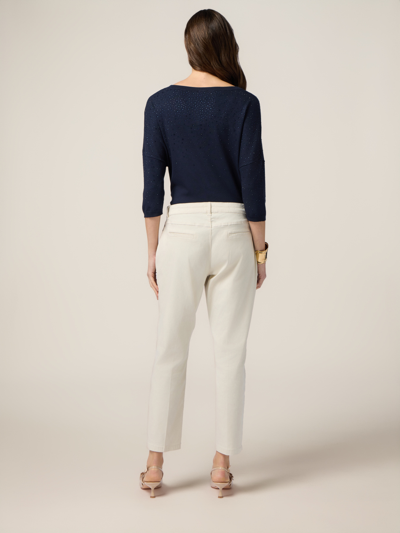 Pantalones chinos mezcla de tencel image number 1