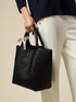 Braided tote bag image number 0